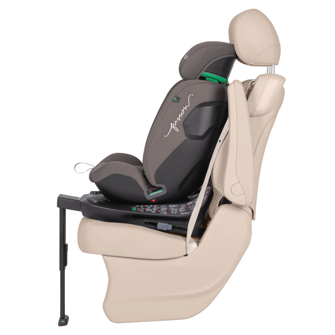 Автокресло Meteorit Fusion 2025 ANIM Угол наклона сиденья в положении "по ходу движения" - 104°-116°. 